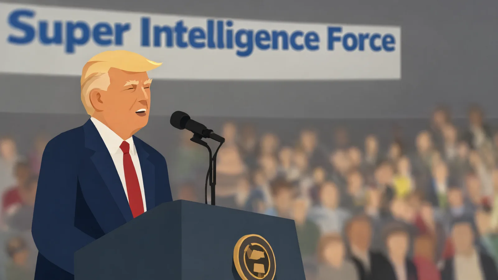Donald Trump annuncia la Super Intelligence Force, la nuova task force federale sull'IA guidata dall'intelligence.