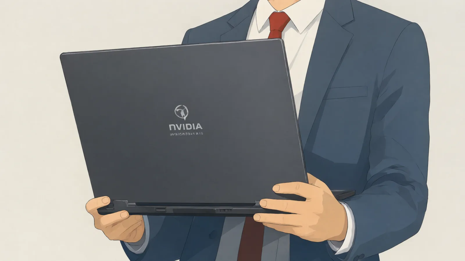 Il professionista tiene in mano il MSI Prestige N16 Flip AI+ chiuso, evidenziando il design del 2-in-1 con RTX Spark