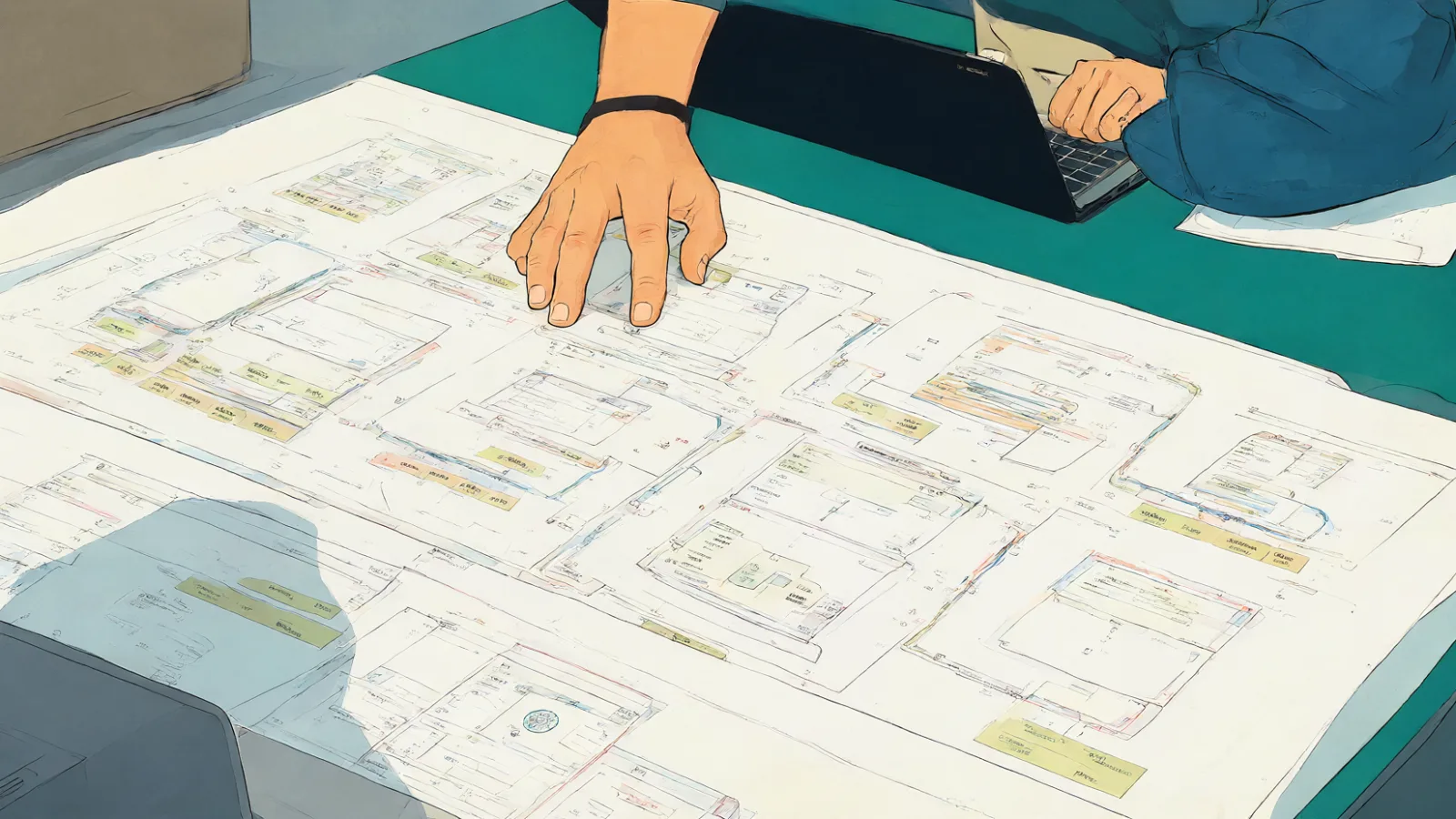 Ingegnere DevOps esamina diagrammi di architettura per Element Pro e la gestione del self-hosting in Europa
